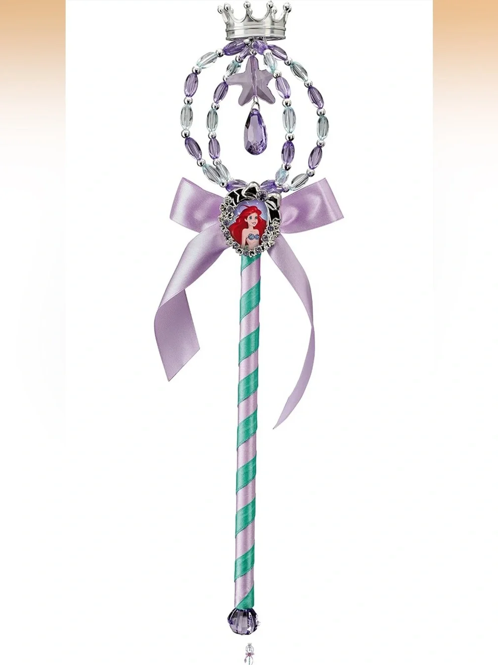 NWT DISNEY LITTLE MERMAID ARIEL CLASSIC GIRLS TIARA AND WAND